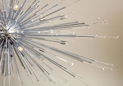  Venfield Custom Extra Large All Teardrop Sputnik Chandelier in Polished Chrome