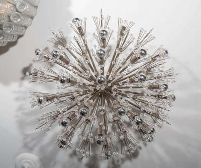  Venfield Custom Extra Large Austrian Snowflake Crystal Flush Mount