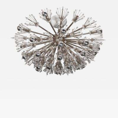  Venfield Custom Extra Large Austrian Snowflake Crystal Flush Mount