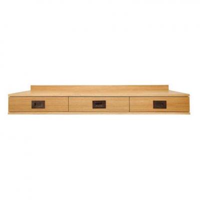  Venfield Custom Floating 3 Drawer Oak Console