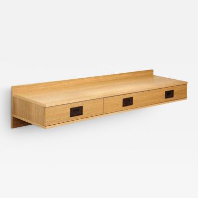  Venfield Custom Floating 3 Drawer Oak Console