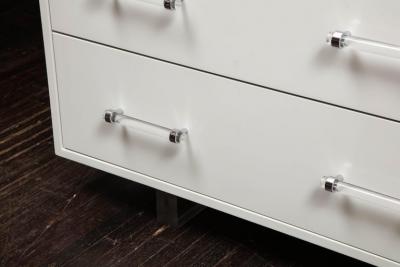  Venfield Custom Floating Lacquered Dresser with Acrylic Bases