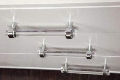  Venfield Custom Floating Lacquered Dresser with Acrylic Bases