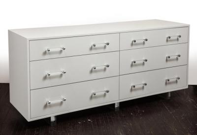  Venfield Custom Floating Lacquered Dresser with Acrylic Bases