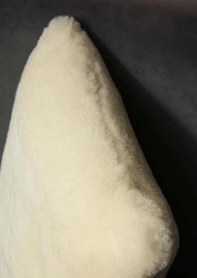  Venfield Custom Genuine Shearling Pillow in Cream Color