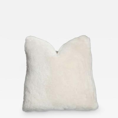  Venfield Custom Genuine Shearling Pillow in White