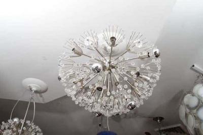  Venfield Custom Large Austrian Snowflake Crystal Flush Mount