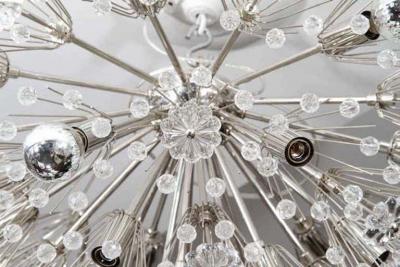  Venfield Custom Large Austrian Snowflake Crystal Flush Mount