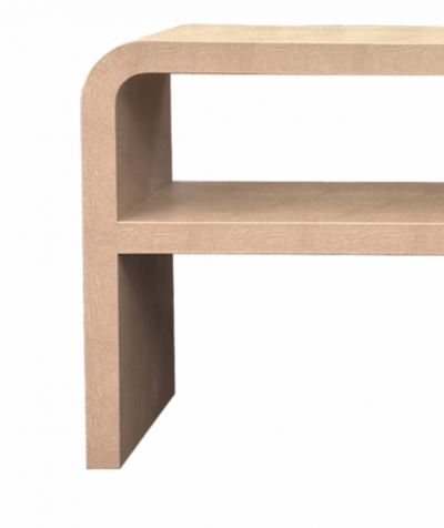  Venfield Custom Leather Wrapped Waterfall Style Console