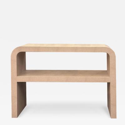  Venfield Custom Leather Wrapped Waterfall Style Console
