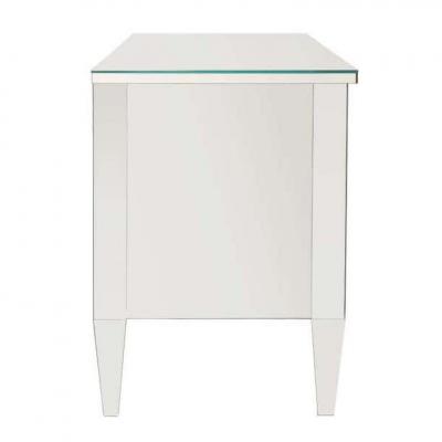  Venfield Custom Mirrored Neoclassical Style 3 Drawer Chest