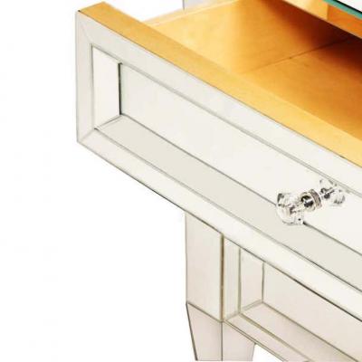  Venfield Custom Mirrored Neoclassical Style 3 Drawer Chest