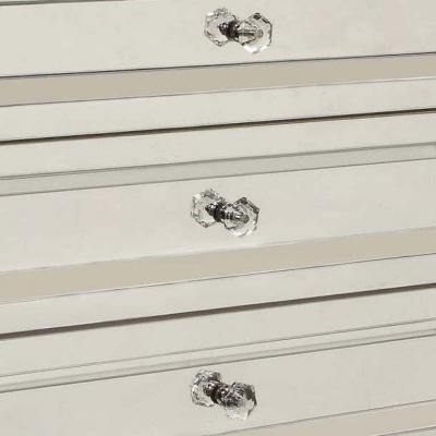  Venfield Custom Mirrored Neoclassical Style 3 Drawer Chest