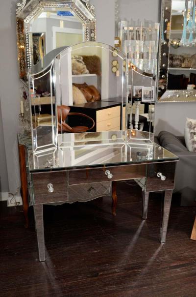  Venfield Custom Mirrored Vanity with Tryptic Mirror