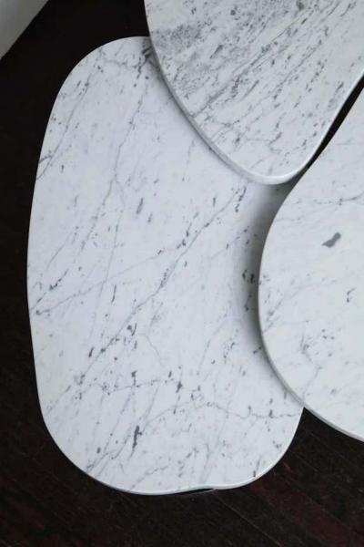  Venfield Custom Organic Free Form Marble Cocktail Table