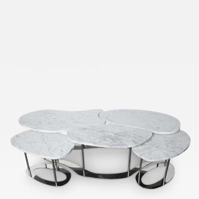  Venfield Custom Organic Free Form Marble Cocktail Table