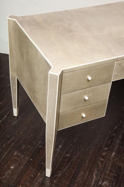  Venfield Custom Parchment and Bone Desk