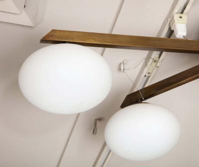  Venfield Custom Petite 3 Opaline Glass Globe Flush Mount Fixture