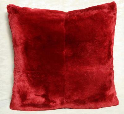  Venfield Custom Red Genuine Sheared Beaver Pillow
