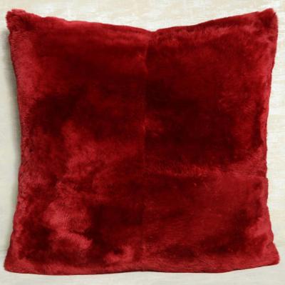  Venfield Custom Red Genuine Sheared Beaver Pillow