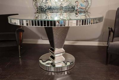  Venfield Custom Round Mirrored Dining Table