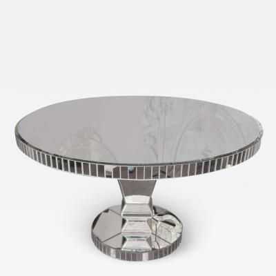  Venfield Custom Round Mirrored Dining Table