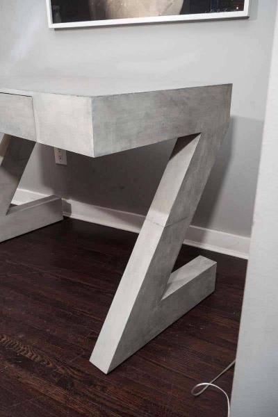  Venfield Custom Storm Gray Parchment Z Desk