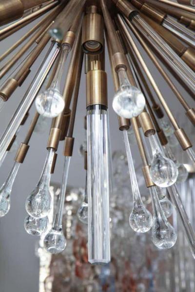  Venfield Custom Teardrop Sputnik in Antique Brass