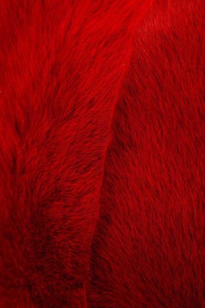  Venfield Custom Toscana Long Hair Shearling Pillow in Red Color