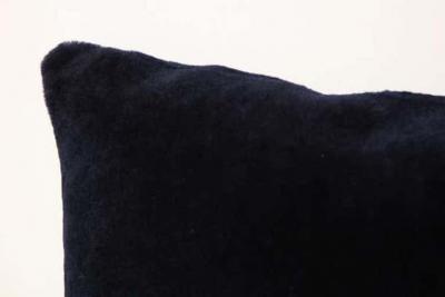  Venfield Double Sided Merino Short Hair Shearling Pillow in Midnight Blue Color