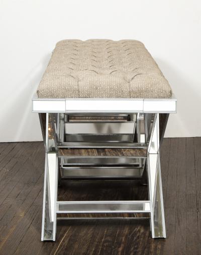  Venfield Double Silver Trim Mirrored X Band Bench