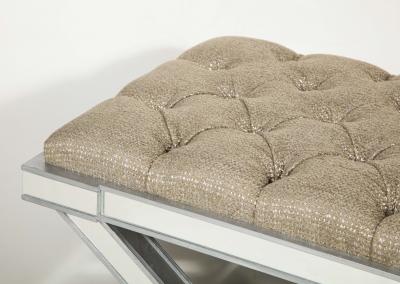  Venfield Double Silver Trim Mirrored X Band Bench