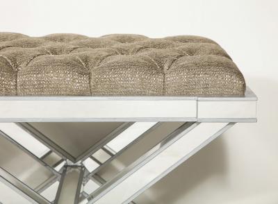  Venfield Double Silver Trim Mirrored X Band Bench