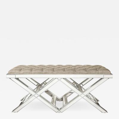  Venfield Double Silver Trim Mirrored X Band Bench