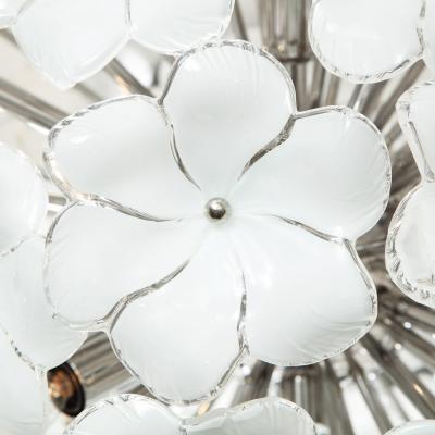  Venfield Elegant Murano Glass Flower Sputnik Style Chandelier