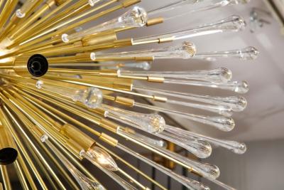  Venfield Extra Large Glass Teardrop Sputnik Chandelier