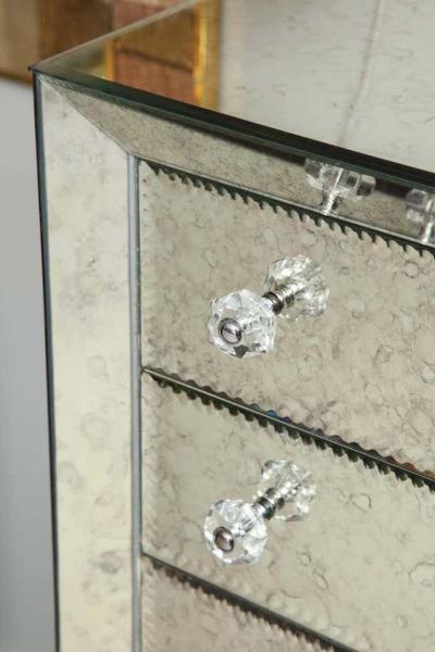  Venfield Glamorous Custom Distressed Mirror Tall Dresser