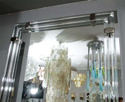  Venfield Glass Rod and Polished Nickel Tubular Mirror
