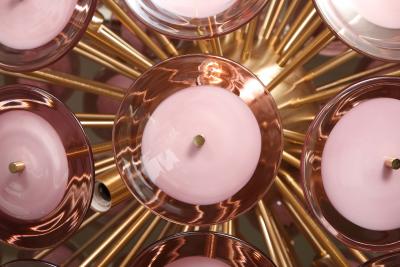  Venfield Large Amethyst Bubble Murano Glass Disc Sputnik Chandelier