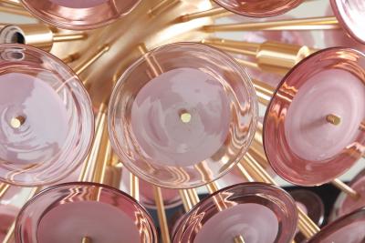  Venfield Large Amethyst Bubble Murano Glass Disc Sputnik Chandelier