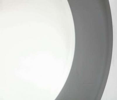  Venfield Large Round Beveled Mirror with Smoke Glass Border