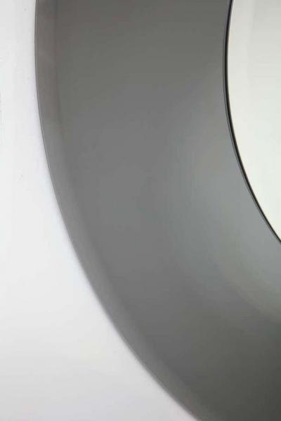  Venfield Large Round Beveled Mirror with Smoke Glass Border