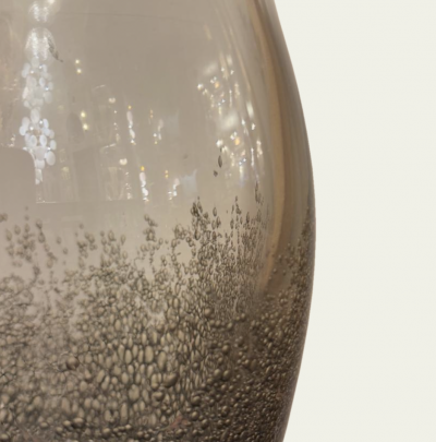 Venfield Medium Murano Pulegoso Smoke Glass Vase