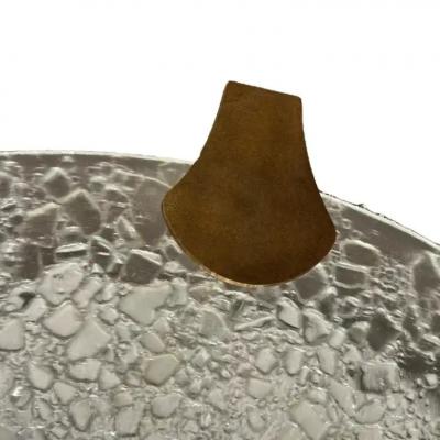  Venfield Minimalist Convex Fritted Glass Flush Mount Ceiling Lights