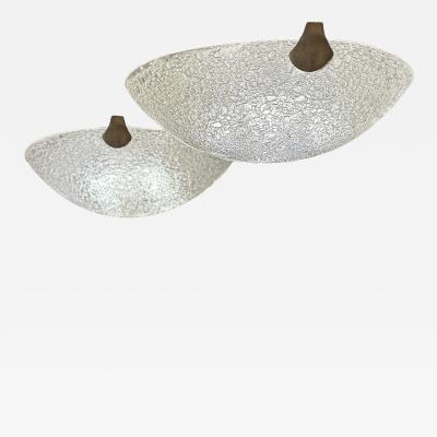  Venfield Minimalist Convex Fritted Glass Flush Mount Ceiling Lights