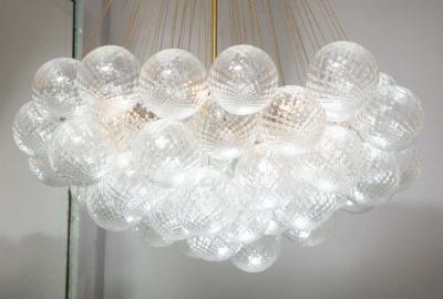  Venfield Murano Floating Clustered Globe Chandelier