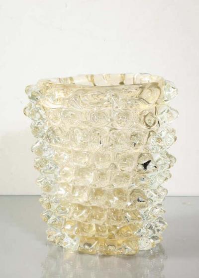  Venfield Murano Gold Glass Rostrate Vase