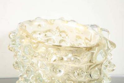  Venfield Murano Gold Glass Rostrate Vase