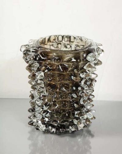  Venfield Murano Gray Glass Rostrate Vase