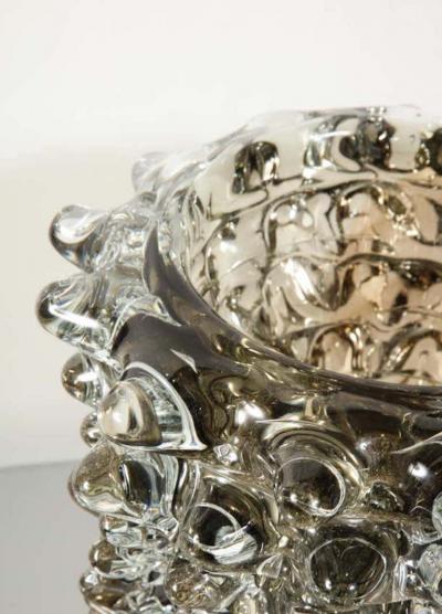  Venfield Murano Gray Glass Rostrate Vase
